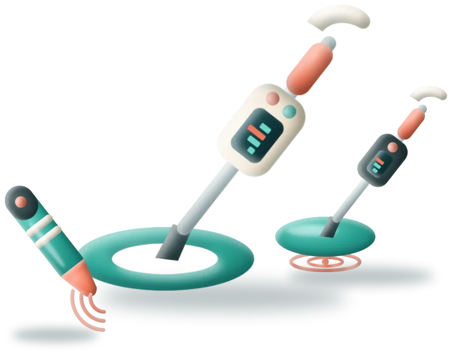 فلزیاب، نقطه زن و پین پوینتر در فروشگاه فلزیاب سیتی